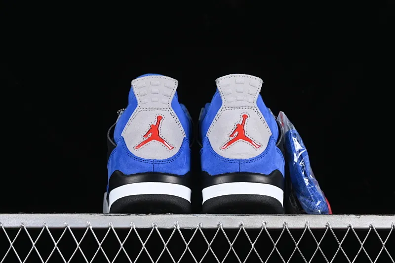 All Categories Air Jordan Jordan Series Basketball Shoes Air Jordan 4 GX Foreign Trade Edition Air Jordan 4 Retro "Eminem Encore" AJ4 Joe 4 Helm Blue Suede Basketball Shoes